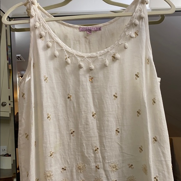 COPY - Calypso St Barth white embroidered linen dress - Picture 3 of 4